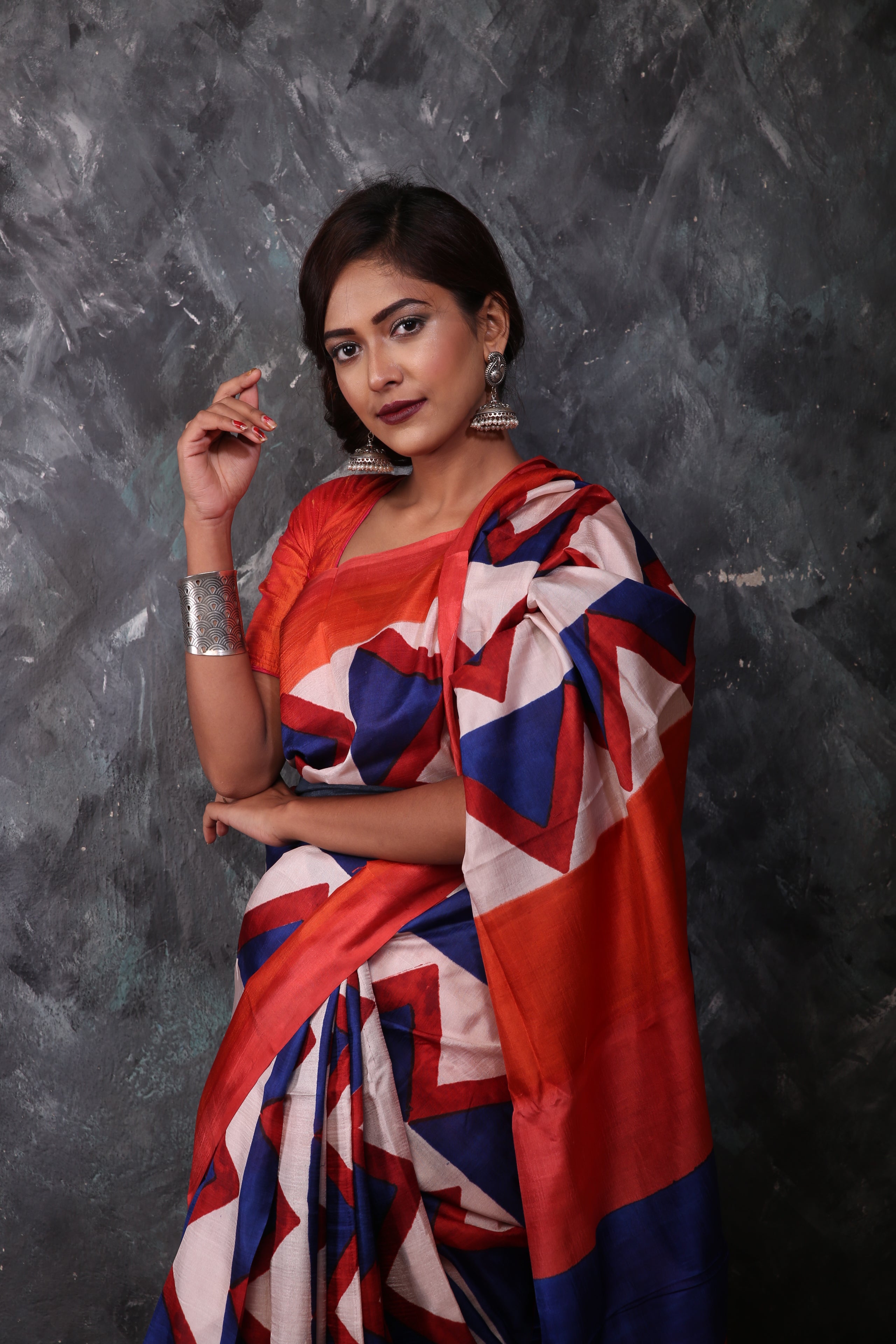 Multicolor Silk Saree
